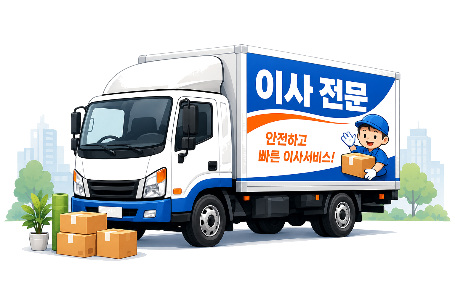 지브로이사 이사전문 트럭